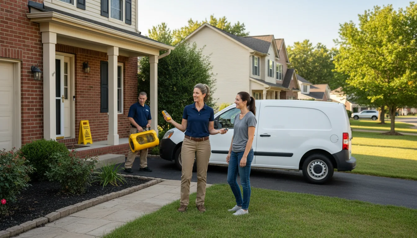 Residential water damage restoration in Essie, KY